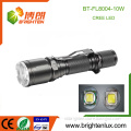 Factory Supply 1*18650 Lithium battery Powered Aluminium Long Range Multi-functional 10W Cree xml-2 t6 led Rechargeable Torch